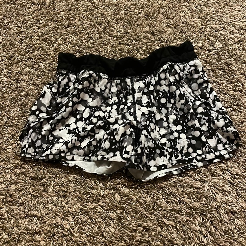 Black and white girls athletic shorts
